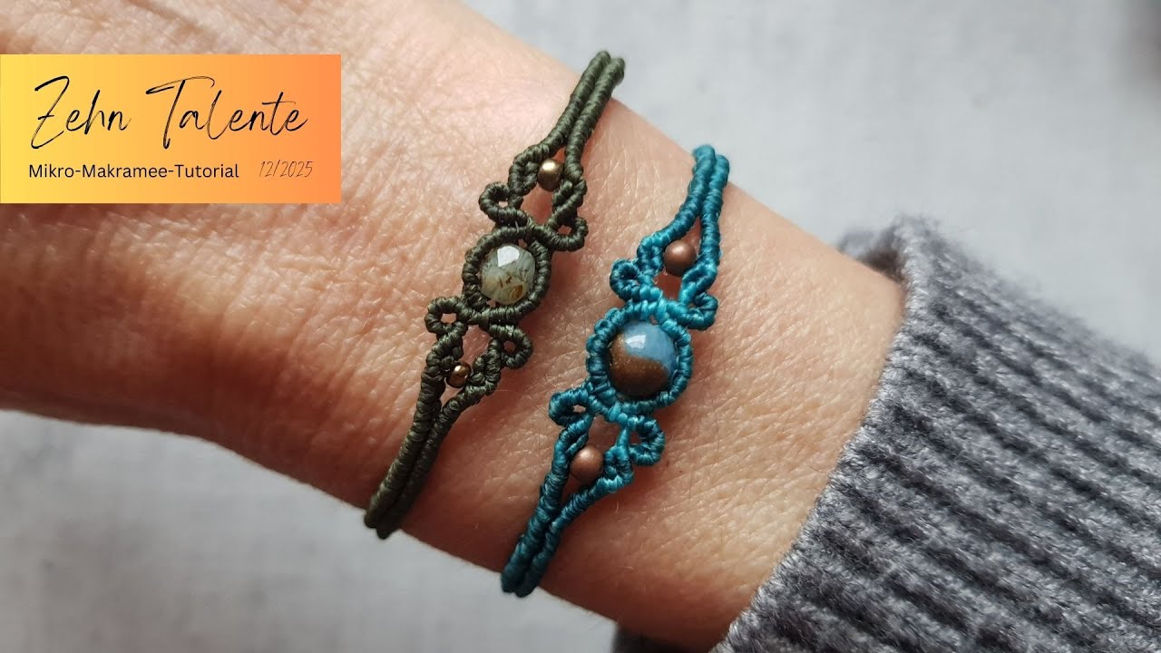 DIY tiny Macramee bracelet Level 4