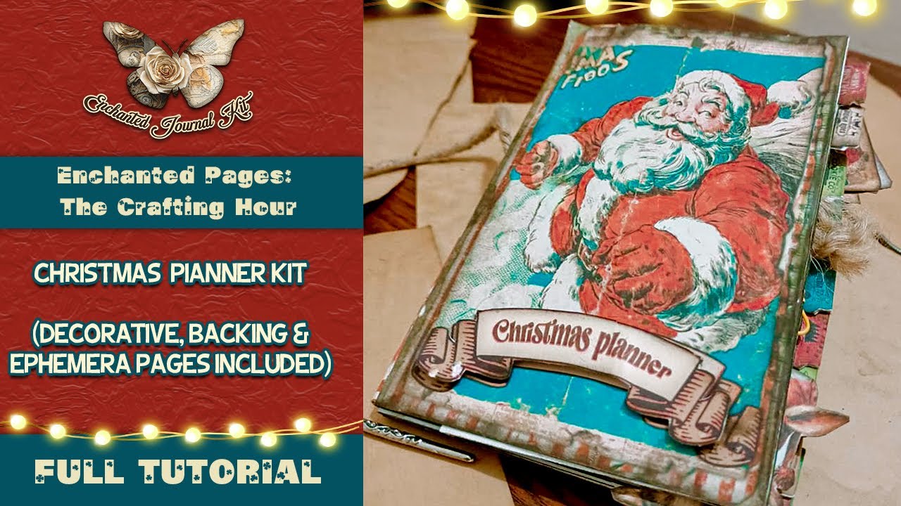 Retro Christmas Planner Setup | Vintage Junk Journal Printable Kit | Gift Lists, Budget  | Cute DIY