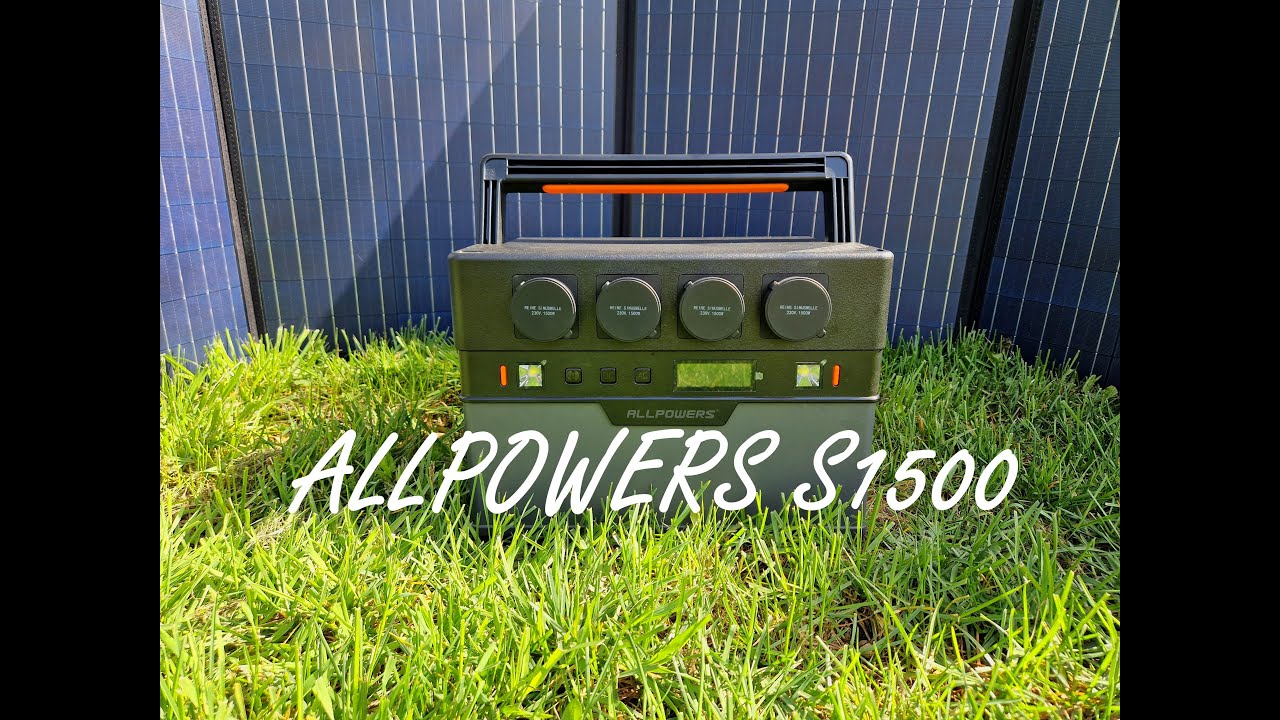 ALLPOWERS S1500 Powerstation mit Solarpanel Teil 1