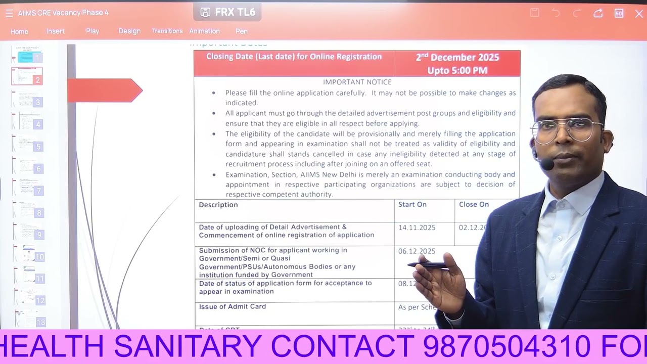 AIIMS CRE 2025 PHASE 4 VACANCY FILLING IMPORTANT GUIDELINE