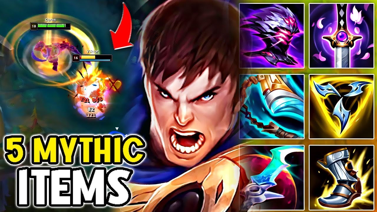 5 MYTHIC ITEMS GAREN (MOST BROKEN BUILD IN THE GAME)