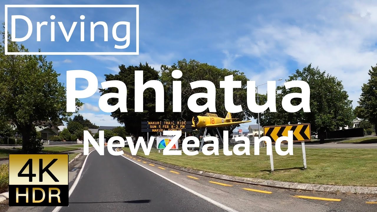 Driving tour Pahiatua ,New Zealand -4K-