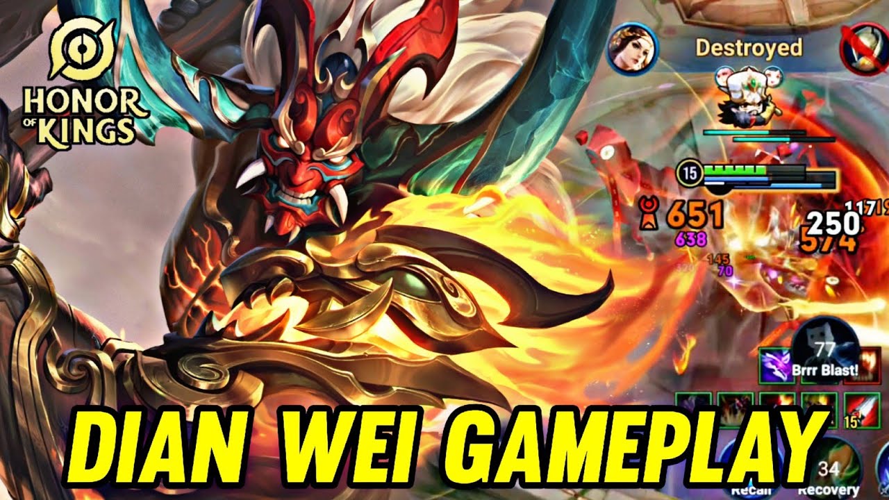 HOK : DIAN WEI GAMEPLAY | IN JUNGLE - HONOR OF KINGS
