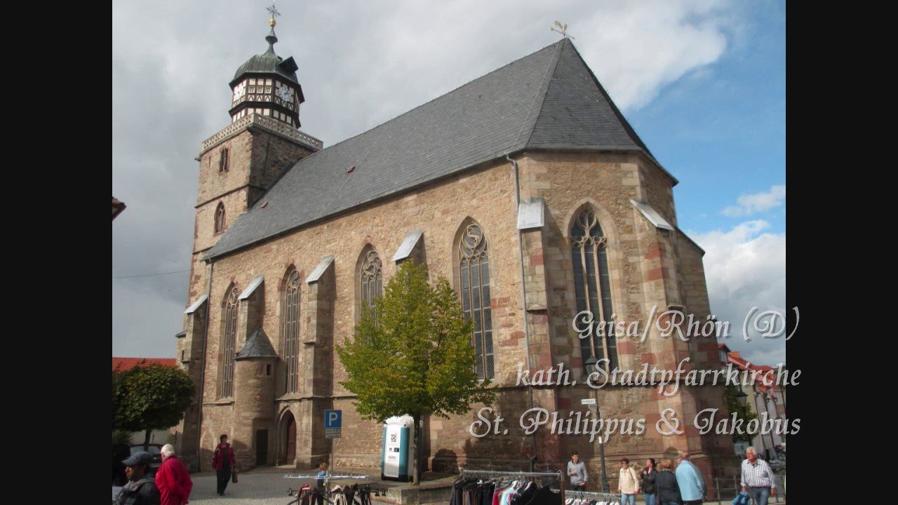 Geisa (D) kath. Stadtpfarrkirche St. Philippus & Jakobus: Carillon + Vollgeläute