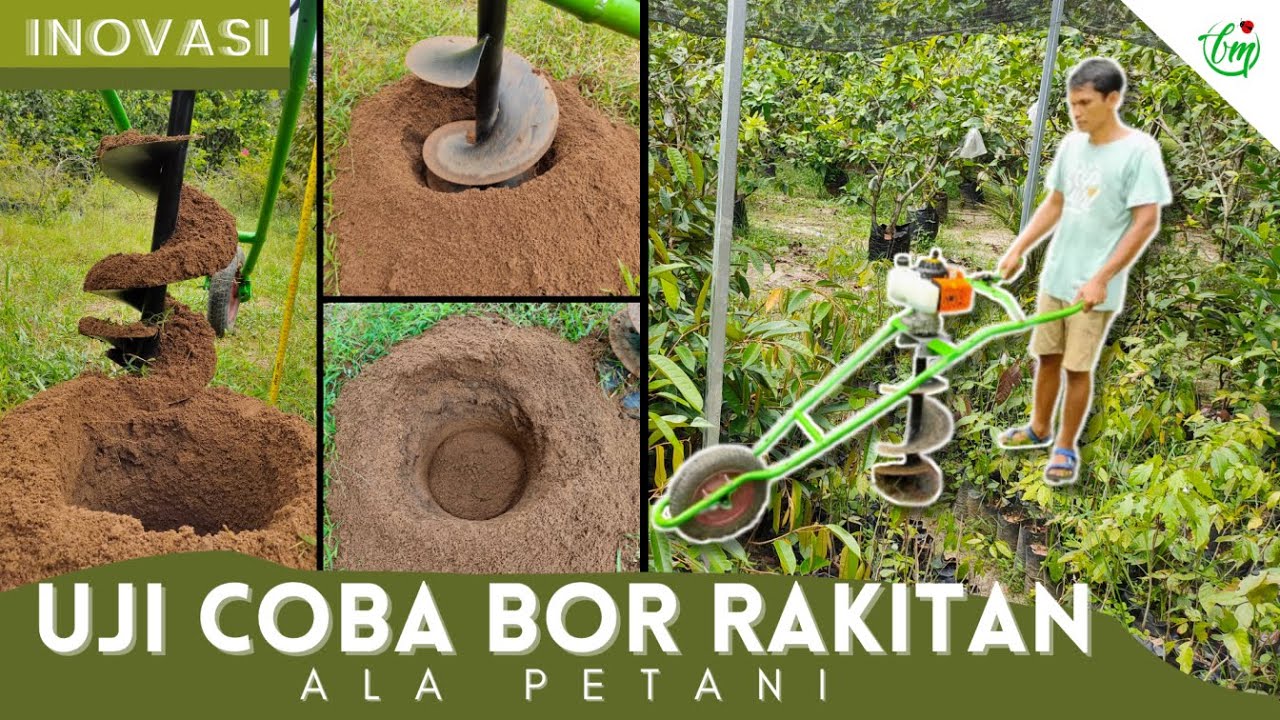 BOR TANAH, MODIFIKASI FRAME ANGKONG BEKAS JADI MESIN BOR MOBILE