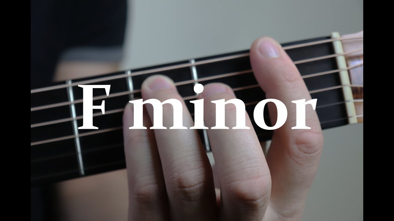 How to do Guitar Bar chords F minor