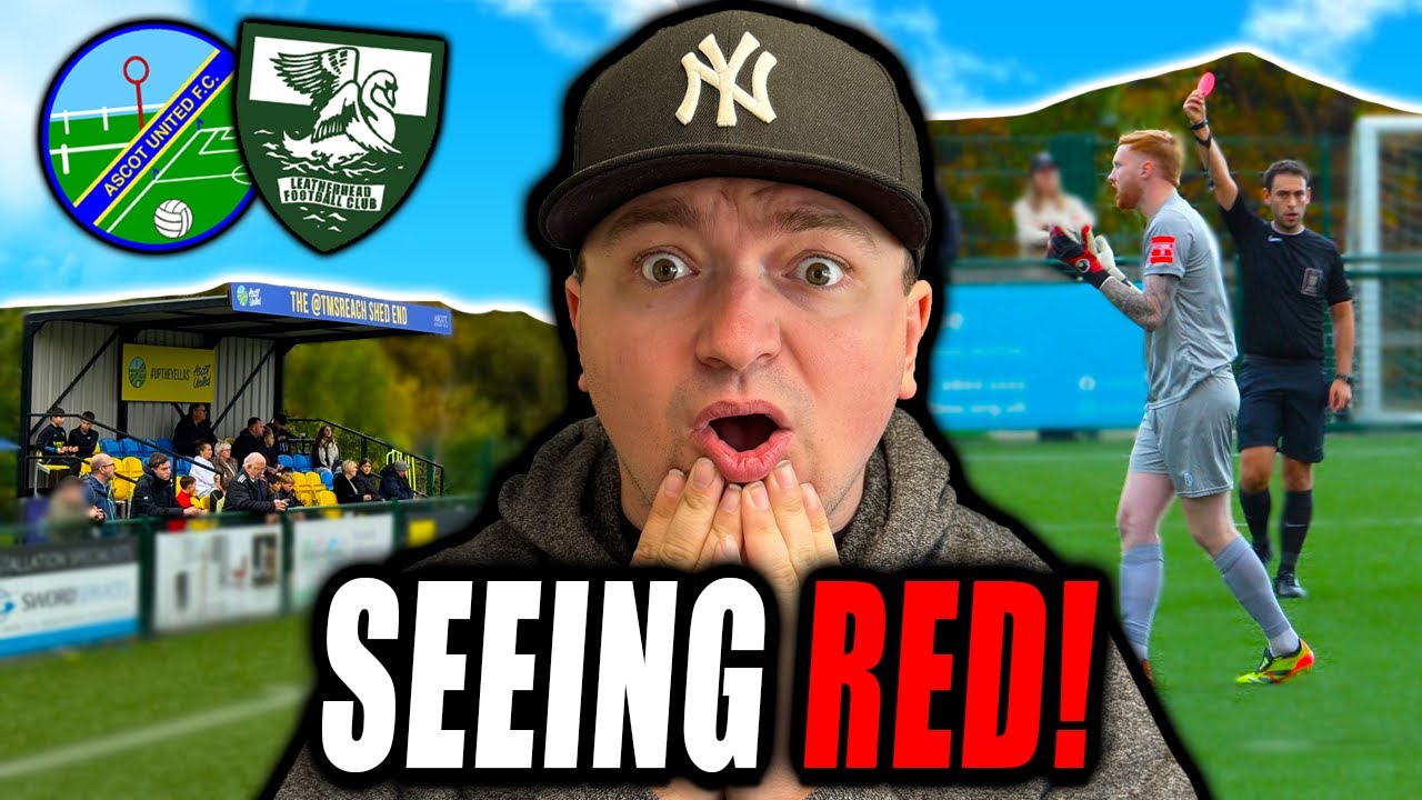 BIZARRE 95th Minute As GOALKEEPER Sent OFF! | Ascot United v Leatherhead