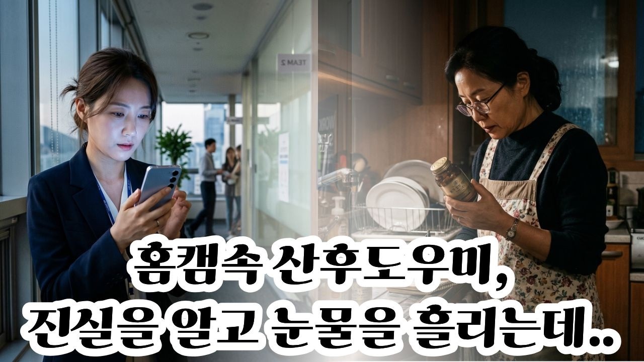 '뭐 하는 거야' 홈캠속 산후도우미, 진실을 알고 눈물을 흘리는데