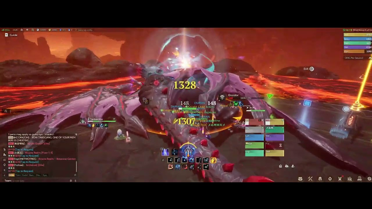 Tarisland: Elite Blight Dragon Clear. Warrior Tank POV