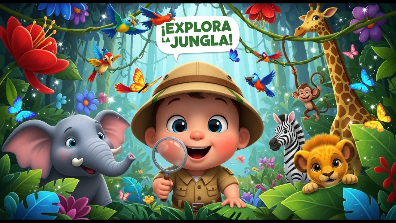 В джунглях, что мы видим там 🌿🐒🐘 | Мультфильм для детей и песенка-путешествие