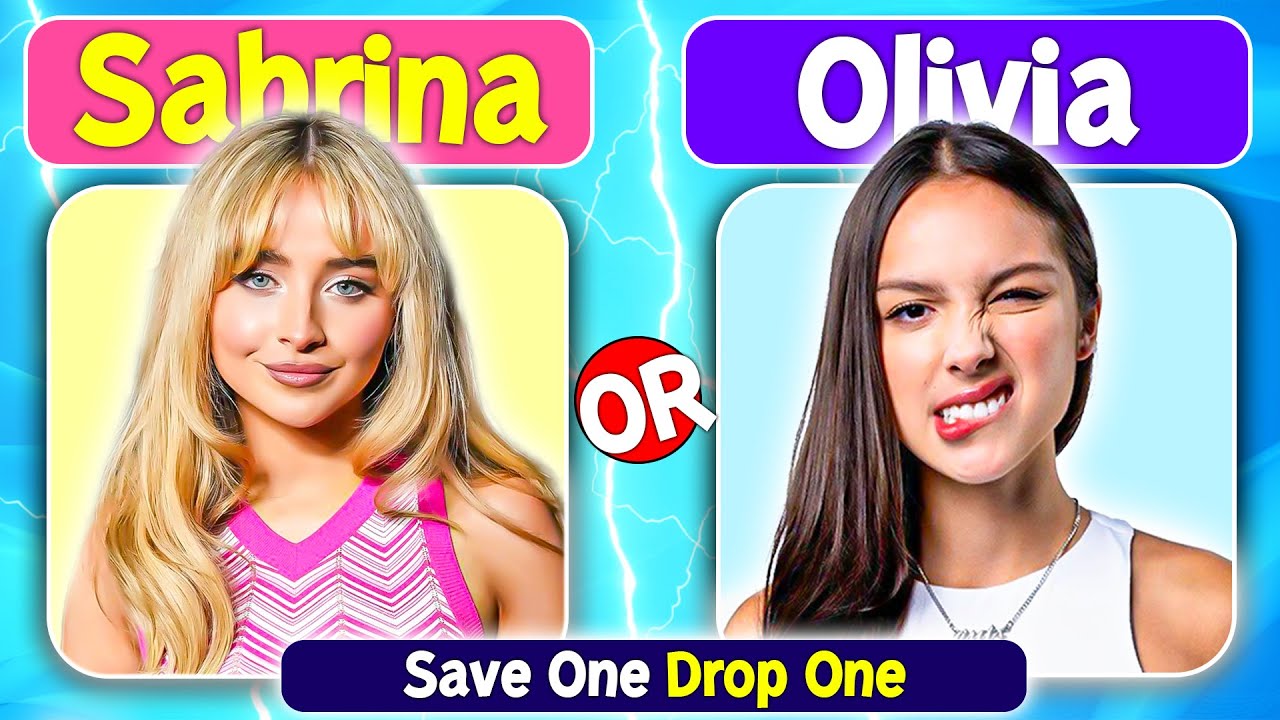 Save One Drop One 😍| Sabrina Carpenter or Olivia Rodrigo🔥🎶