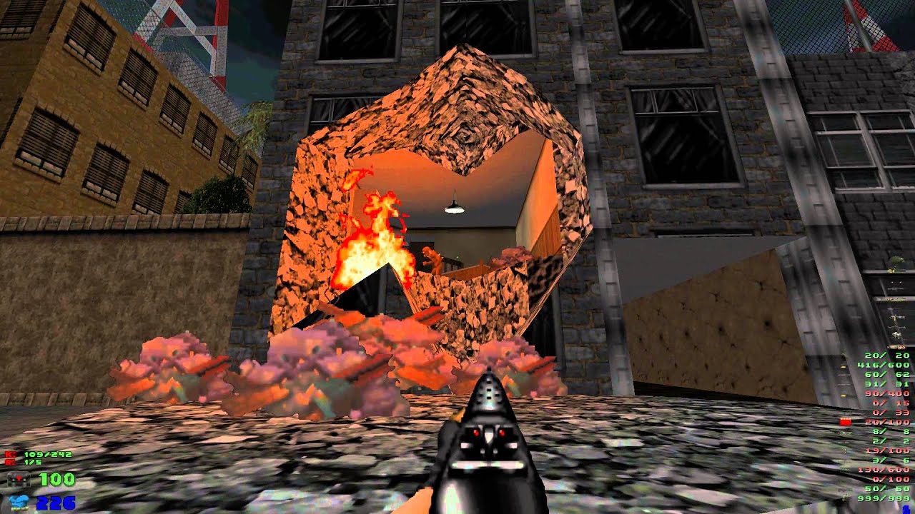 Brutal Doom v20b Hell on Earth Starter Pack - MAP16 Dead Streets - 1080p 60fps