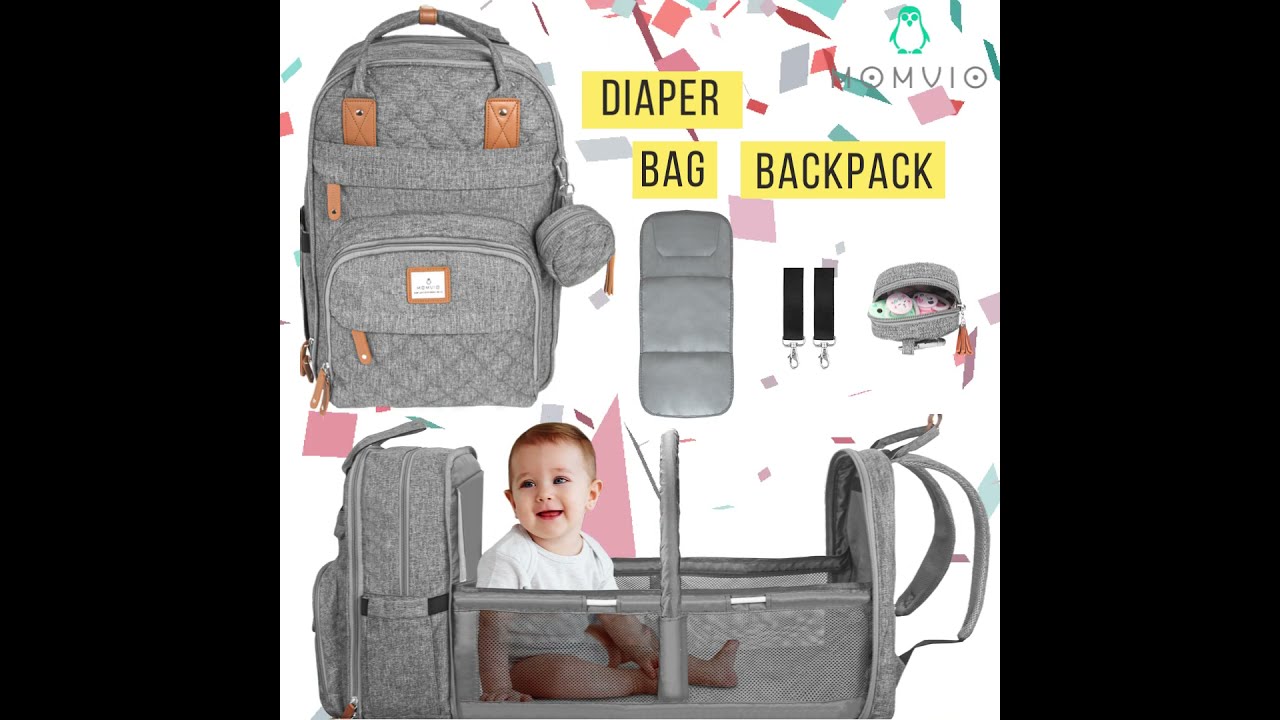 Momvio Diaper Bag Backpack With Changing Station