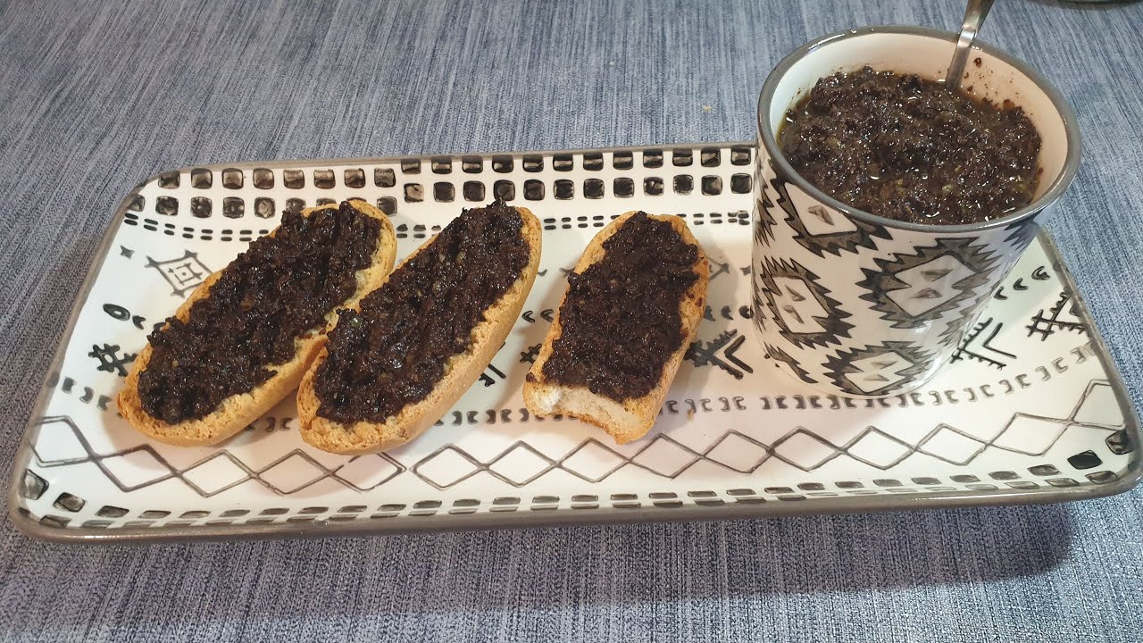 tapenade aux olives noires- معجون الزيتون الأسود
