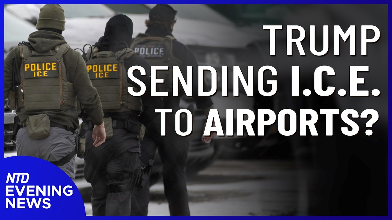 Trump Could Send ICE Agents to Airports; Robert Mueller Dies at 81 | NTD Evening News (Mar. 21)