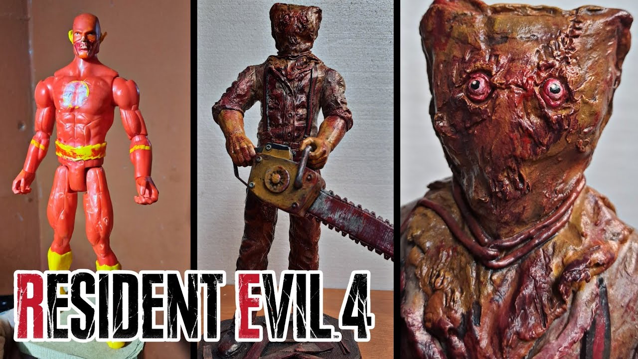 DR. SALVADOR Resident Evil 4 Remake FIGURA CUSTOM /Tutorial Masilla moldeable / Artoni