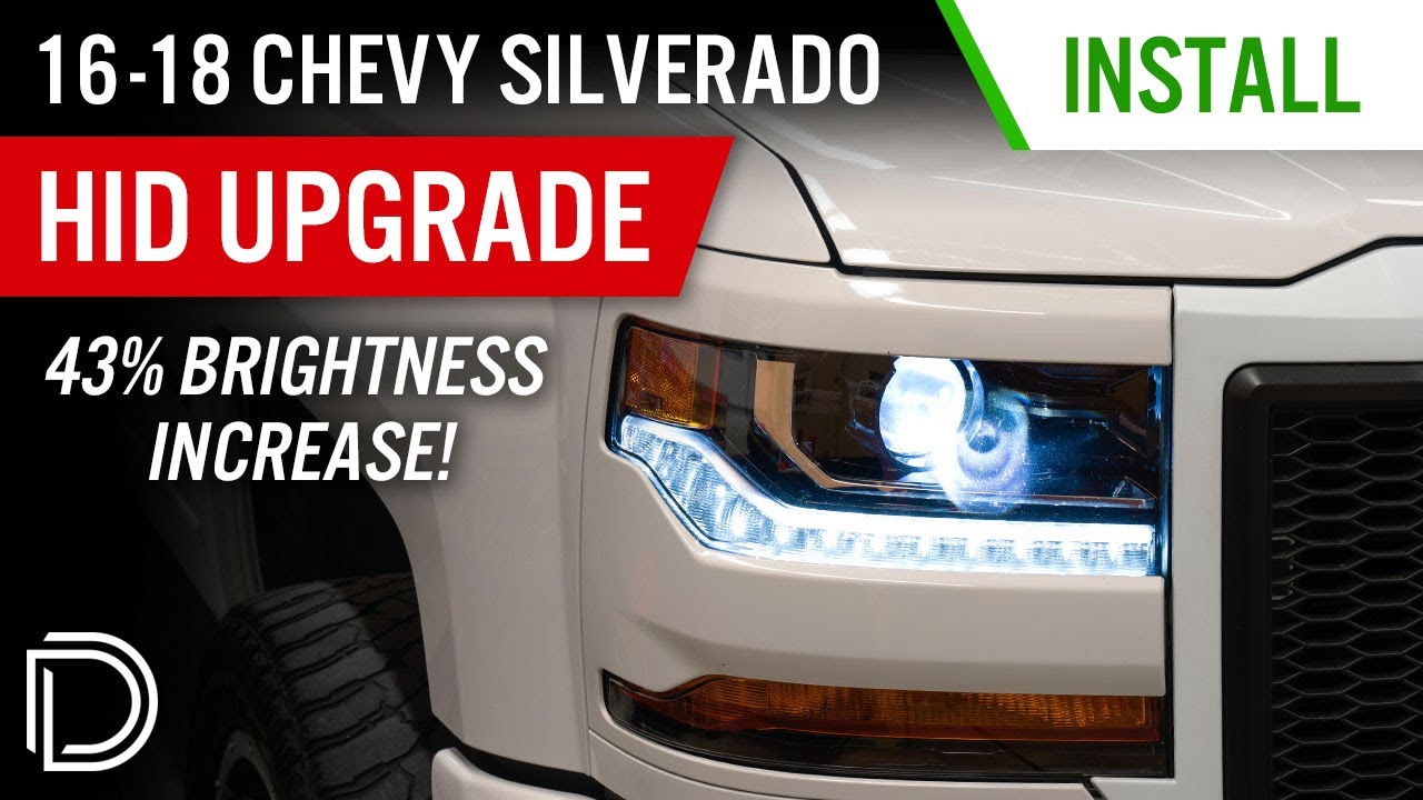 На 43% ярче фары вашего Chevrolet Silverado 2016–2025 годов! | Установка HID-ламп
