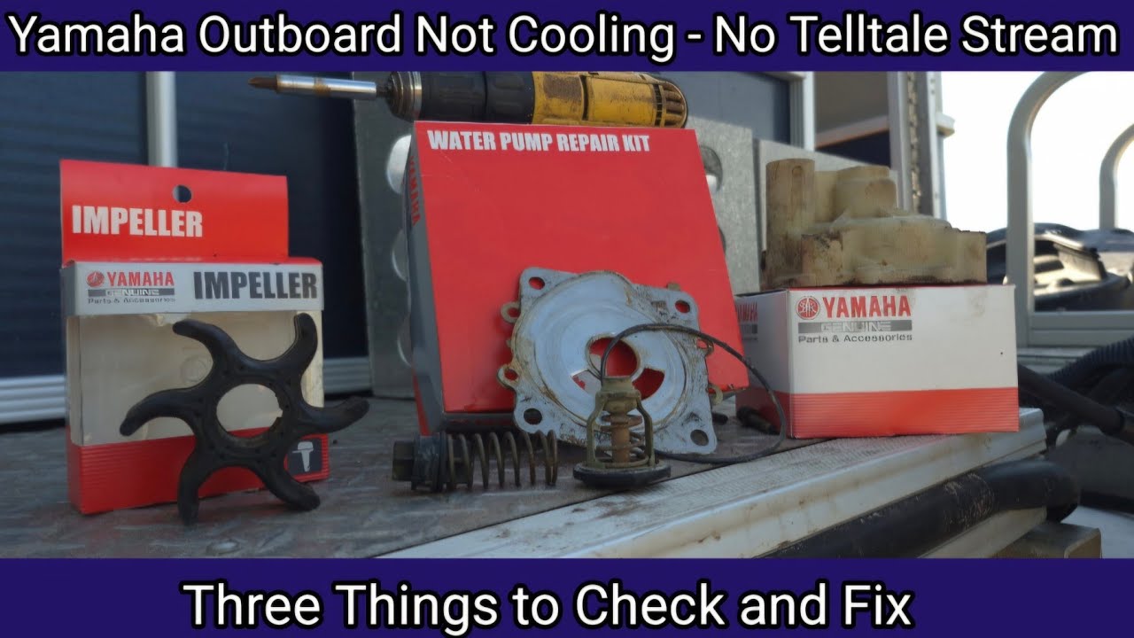 Yamaha Outboard Not Cooling-Overheating. Alarm Sounding-No Telltale Stream. 3 Things to Check & Fix