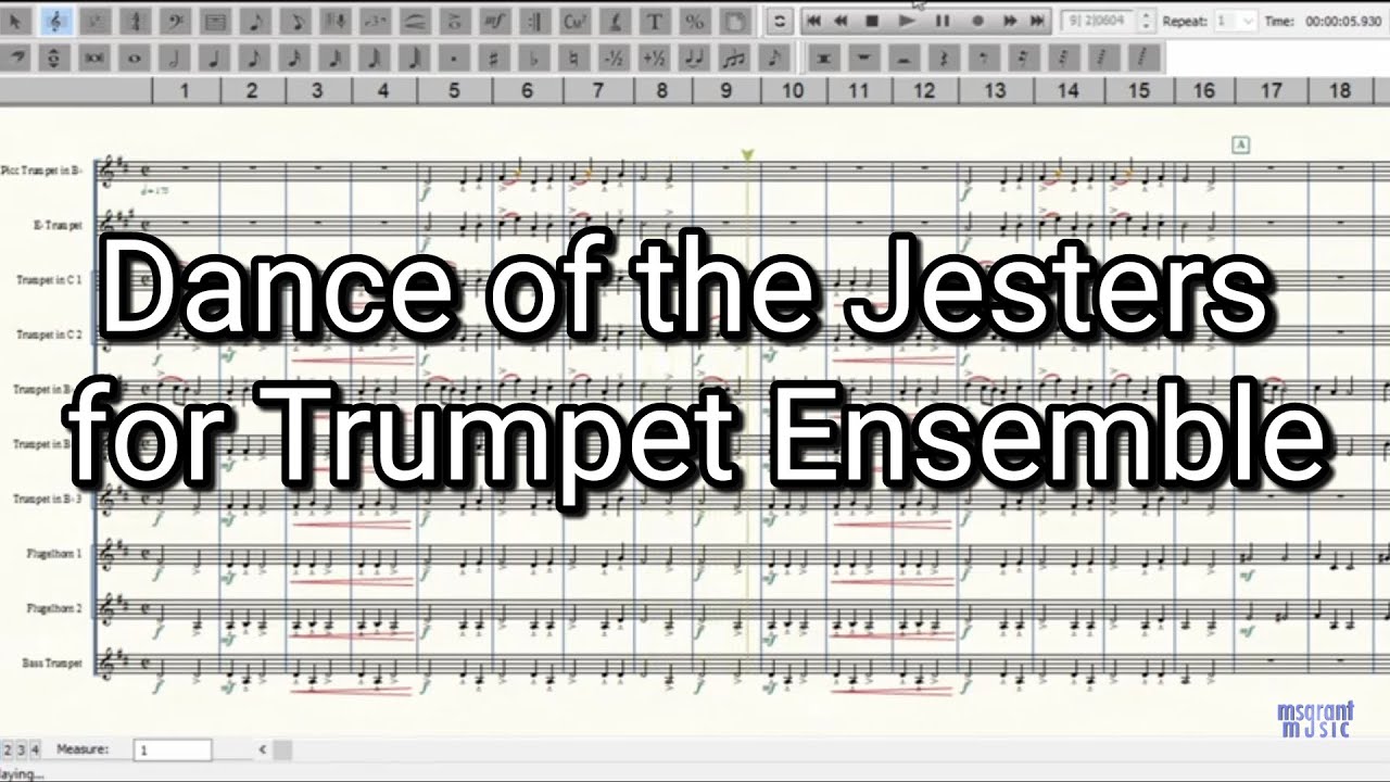 Dance of the Jesters, but for ALL TRUMPETS | Trumpet Ensemble Sheet Music