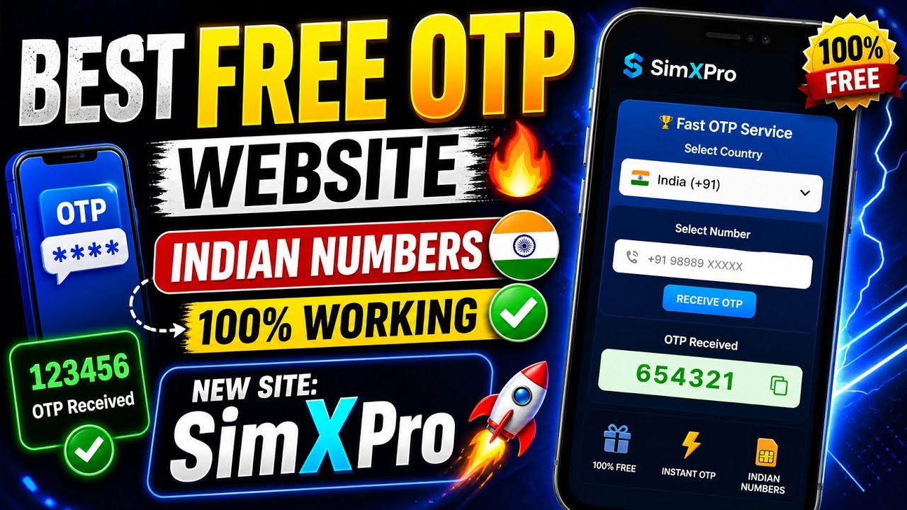 Best Free Otp Website | Otp Bypass Indian Number | New OTP Website