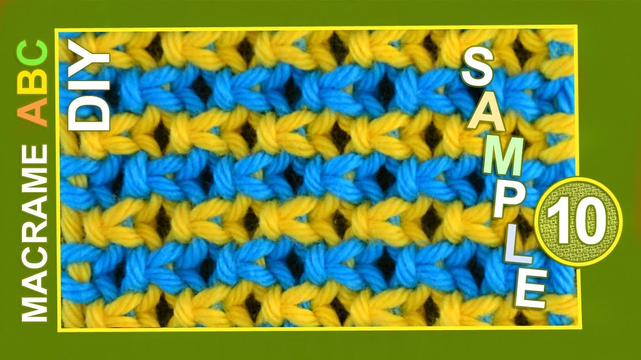 Macrame ABC - pattern sample #10