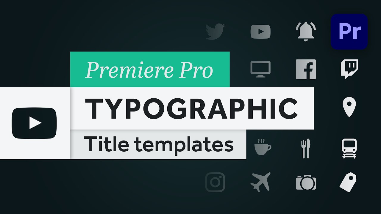 Motion Graphics Templates for Premiere Pro — 18x MOGRT with themes!