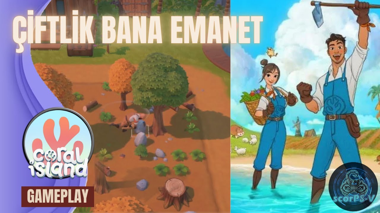 Coral Island PS5 – Bölüm 1 | Yeni Hayat Başlıyor 🌴🌱