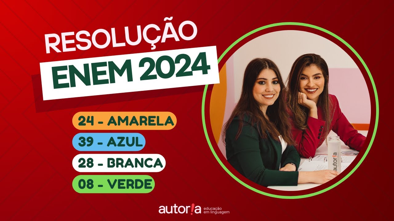 Resolução Enem 2024 - Autoria Linguagem - Questão 24 | Linguagens, prova amarela