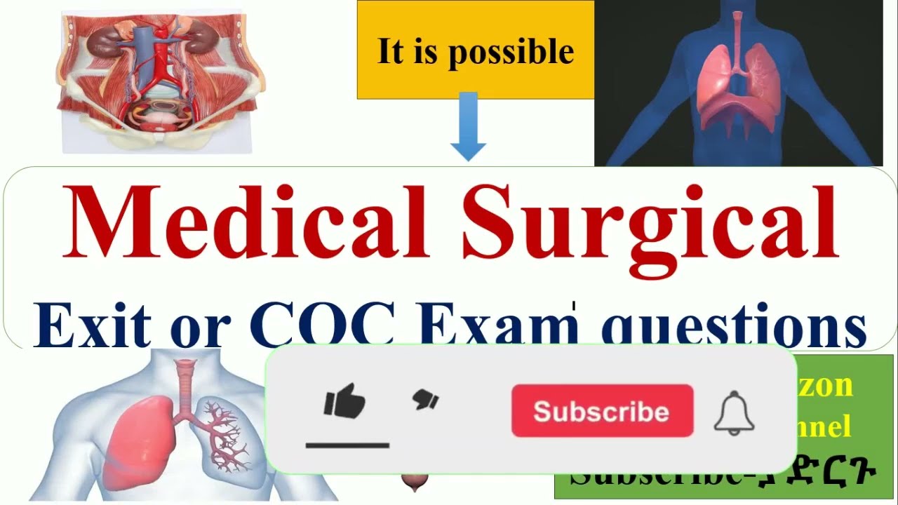 Medical-Surgical Nursing Questions for #Exit exam, #coc , and #NCLEX Exams