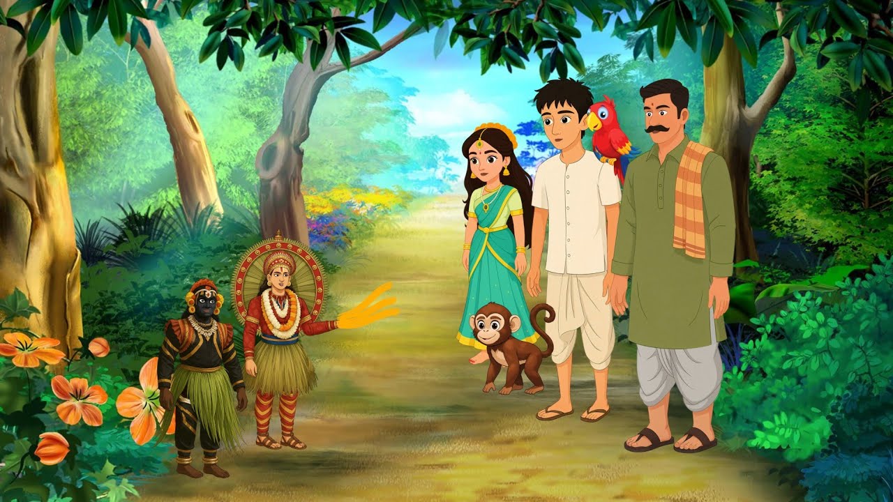 तीन सवाल और सुनहरे बालों का रहस्य || Hindi kahani | moral story | cartoon kahani, animation