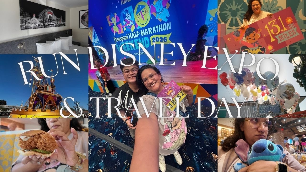 RUNDISNEY EXPO & TRAVEL DAY! | DISNEYLAND HALF MARATHON WEEKEND