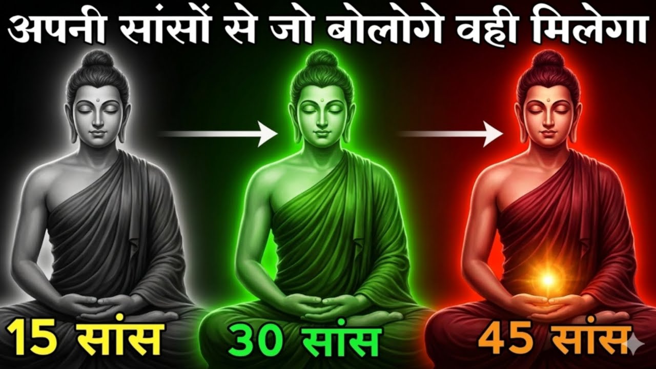 अपनी सांसों से जो बोलोगे वही मिलेगा  Buddha Meditation Techniqueसांसों का रहस्यGautamBuddhaTeachings