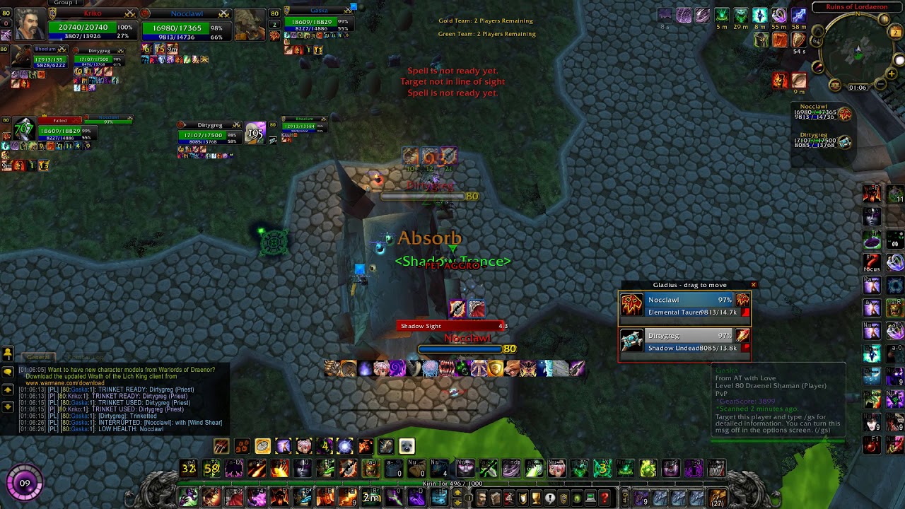 Warmane affliction warlock wotlk pvp - Arena 1