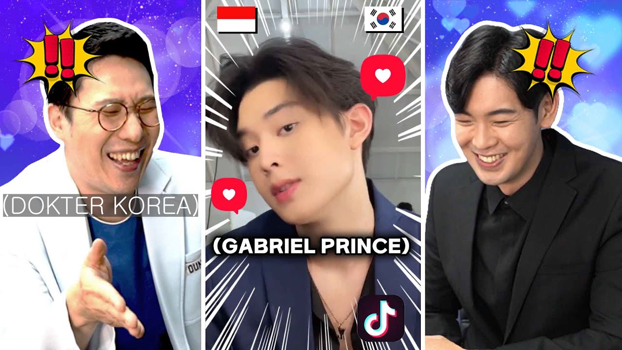 Reaksi Dokter Ahli Bedah Plastik Korea Lihat Tiktok Gabriel Prince 😍😍 | Cowok Ganteng Indonesia 🇮🇩🇰🇷