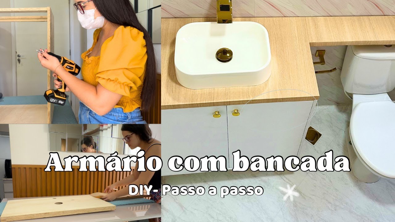 COMO FAZER ARMÁRIO DE BANHEIRO | PASSO A PASSO | DIY
