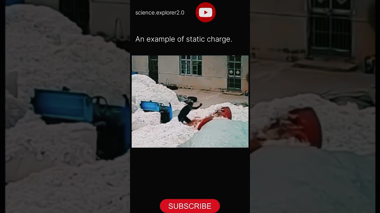 An example of static charge #static #charge #cotton #fire #fyp #shorts #foryou #example #facts