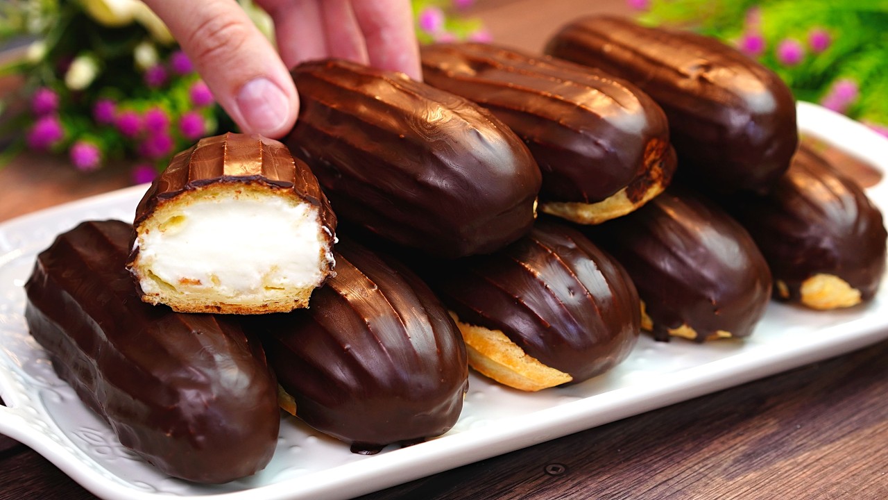 Самые вкусные эклеры за 10 минут — вы будете в восторге!
