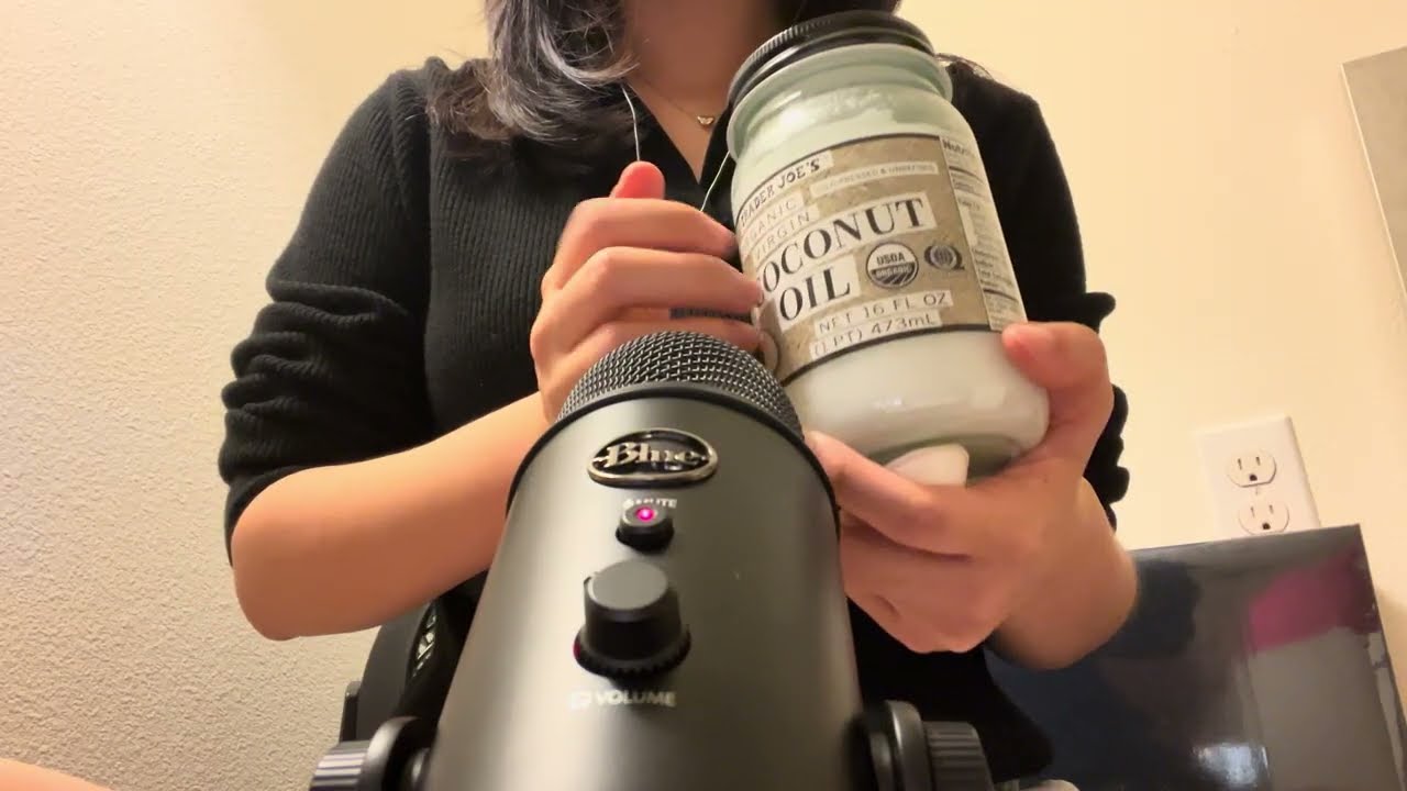 [ASMR] Coconut Oil Sounds💦