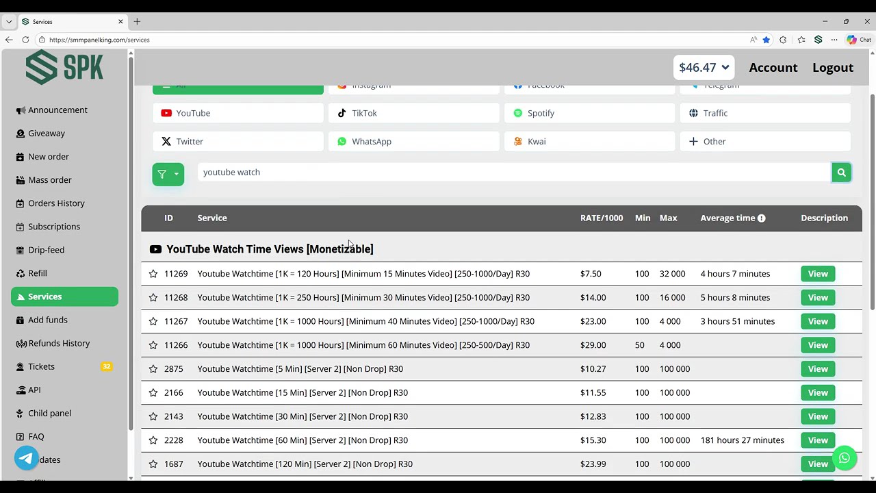 Buy YouTube Watch Time Instantly | Real & High-Retention Hours – SMMPANELKING