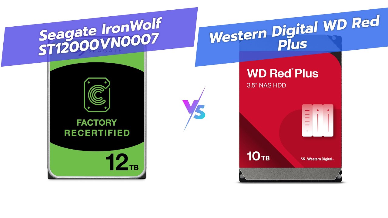 NAS-накопитель Seagate IronWolf 12 ТБ против NAS-накопителей WD Red Plus 10 ТБ: что лучше? 🥇💾