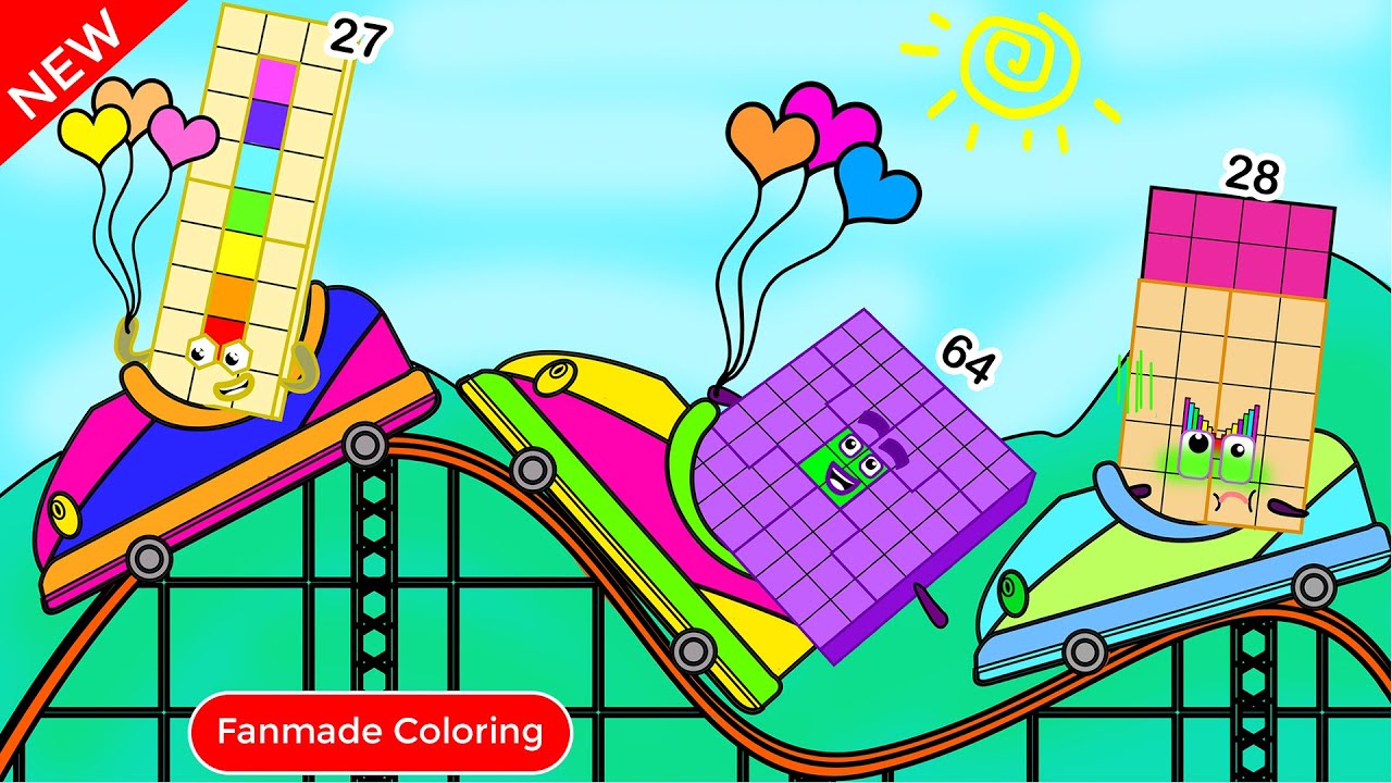 No No! Numberblocks 28 is About to Vomit | Numberblocks Fanmade Coloring Story