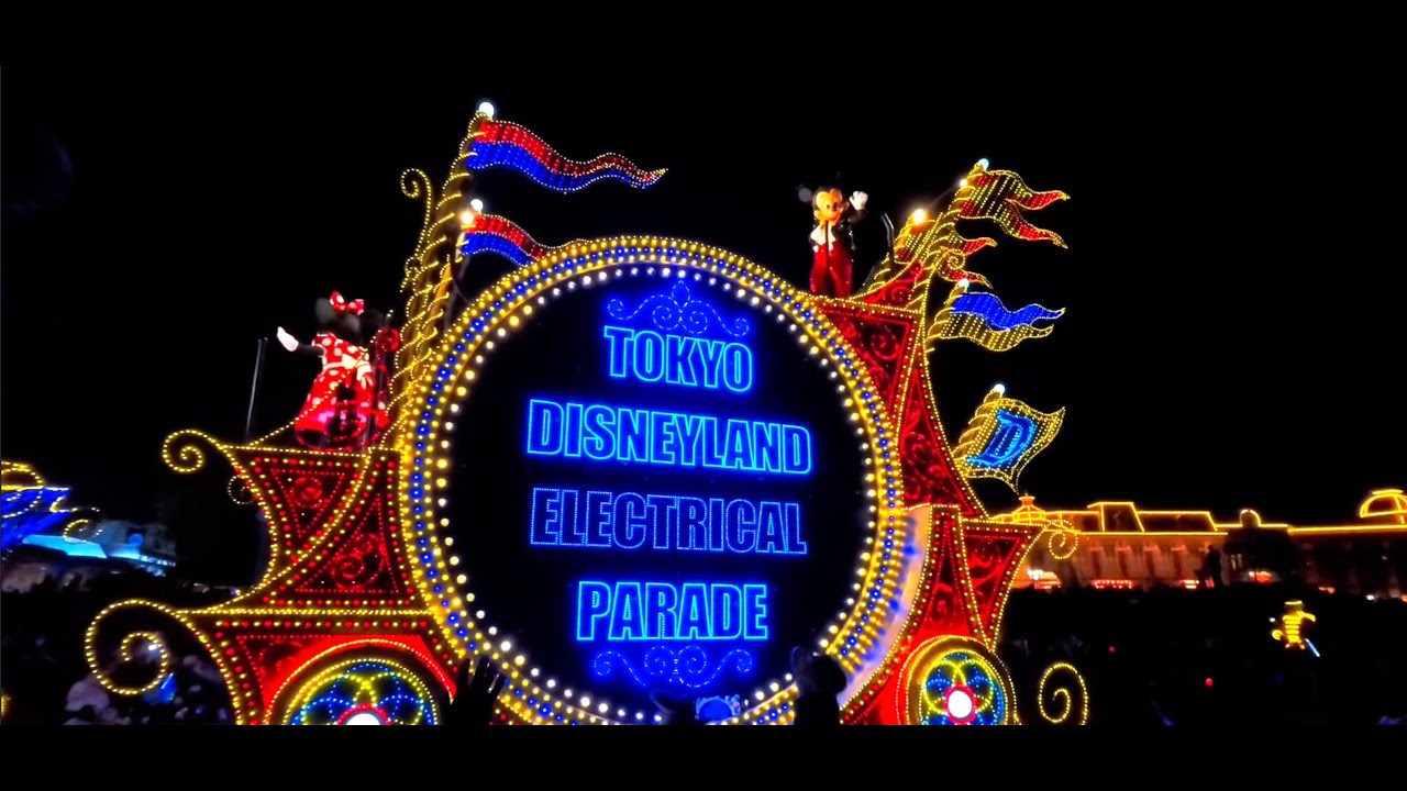 Day 13: Tokyo Disneyland Electrical Parade Dreamlights ✨ Night Parade Full | Japan Travel Vlog