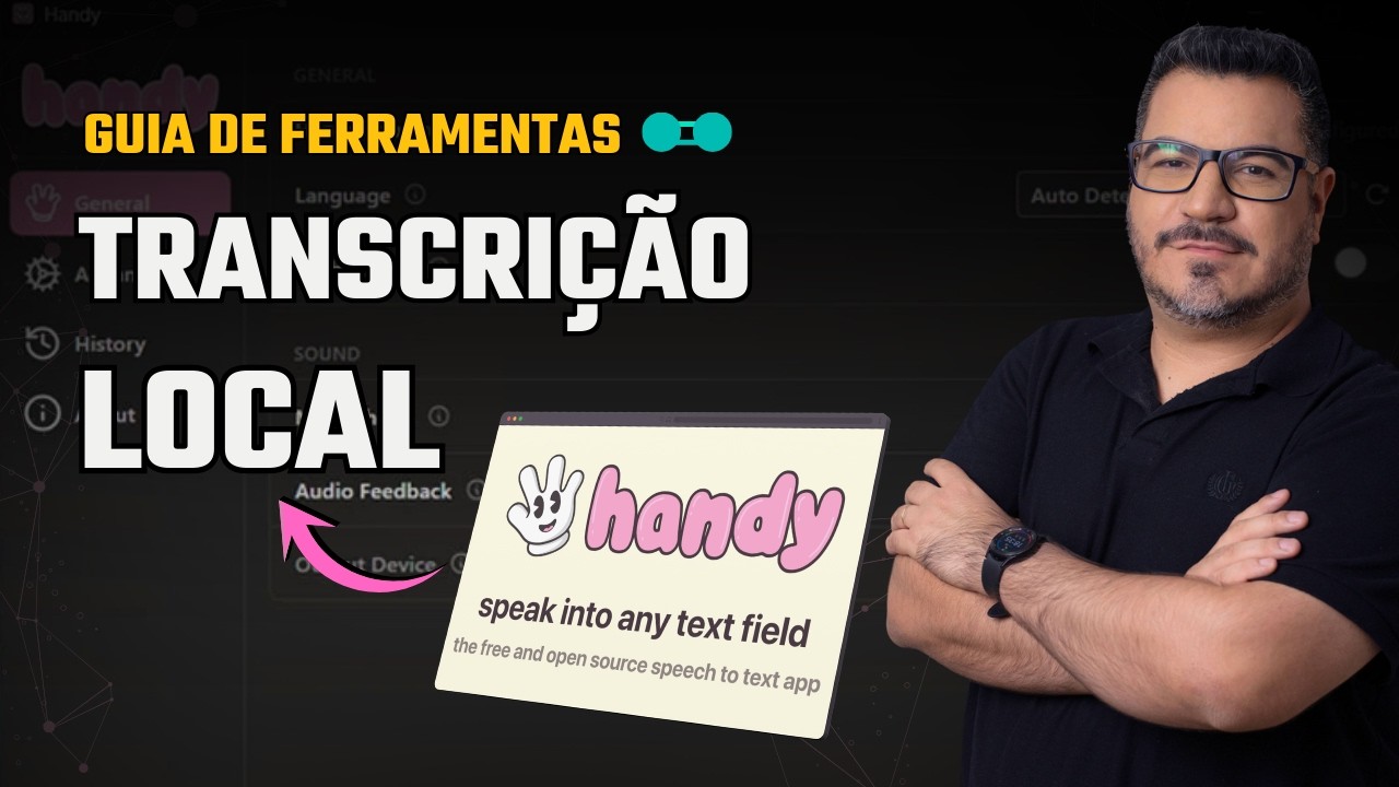 Handy: Transcrição Local Gratuita