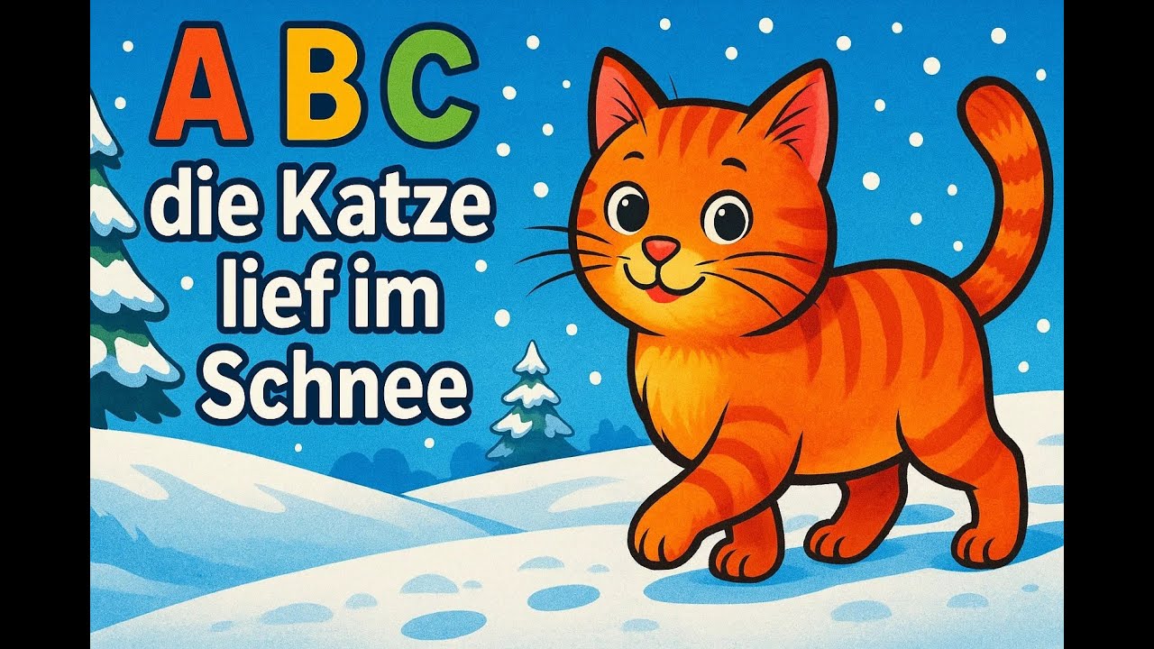 🎶Kinderlieder Hop Hop🎶 - 😸A B C, die Katze lief im Schnee😸 - deutsch