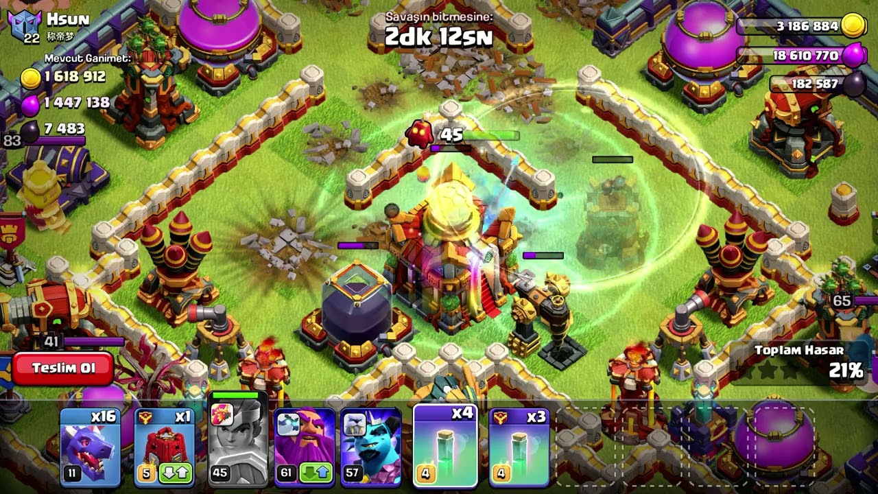 HOW TO FIGHT FROM EVIL TO GOOD IN CLASH OF CLANS WITHOUT THE ARCHER QUEEN AND THE BARBARIAN KING