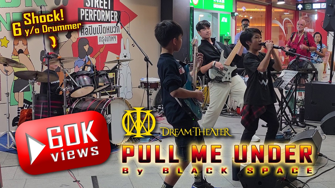 Pull Me Under (Dream Theater) by Black Space Live Cover | Street Performance @ MBK Center