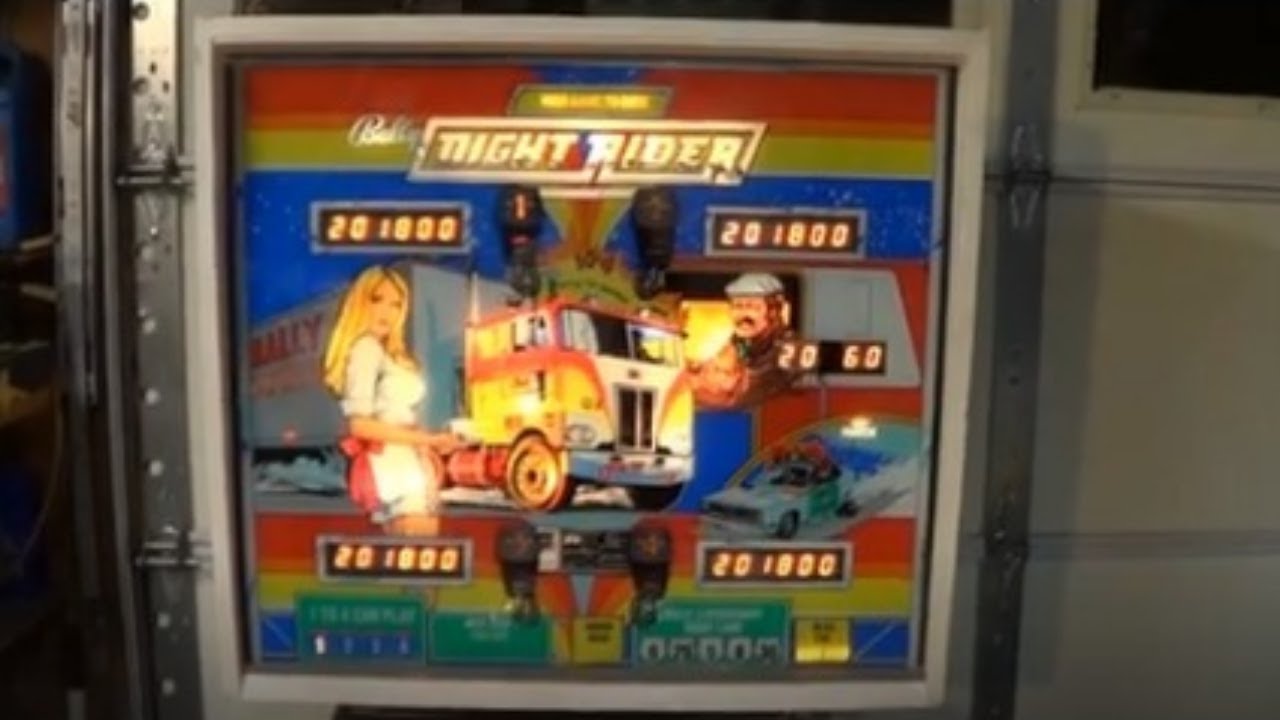 NIGHT RIDER PINBALL MACHINE - BY BALLY 1977