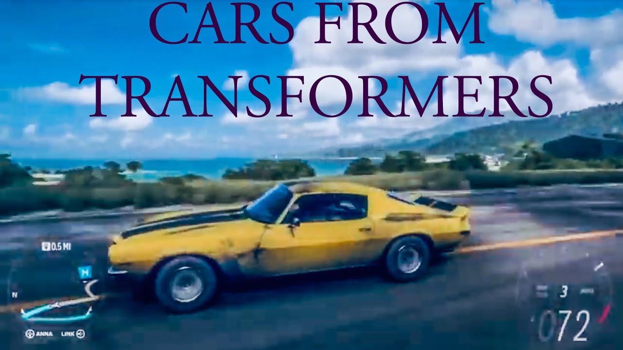 Cars from Transformers recreated in Forza Horizon 5