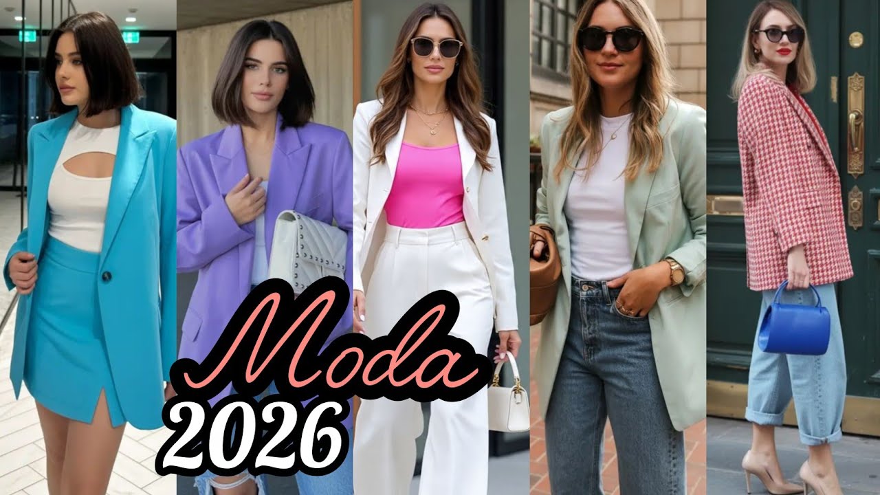 Moda mujer 2026 ✔️Looks de primavera con blazer/ Tendencias que arrasan en la nueva temporada🌞