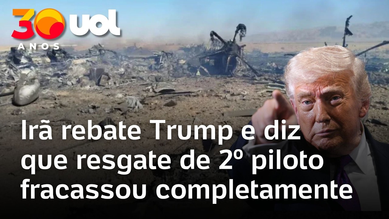 Trump anuncia resgate de segundo piloto de ca&ccedil;a F-15 dos EUA e Ir&atilde; nega: 'Fracassou completamente'